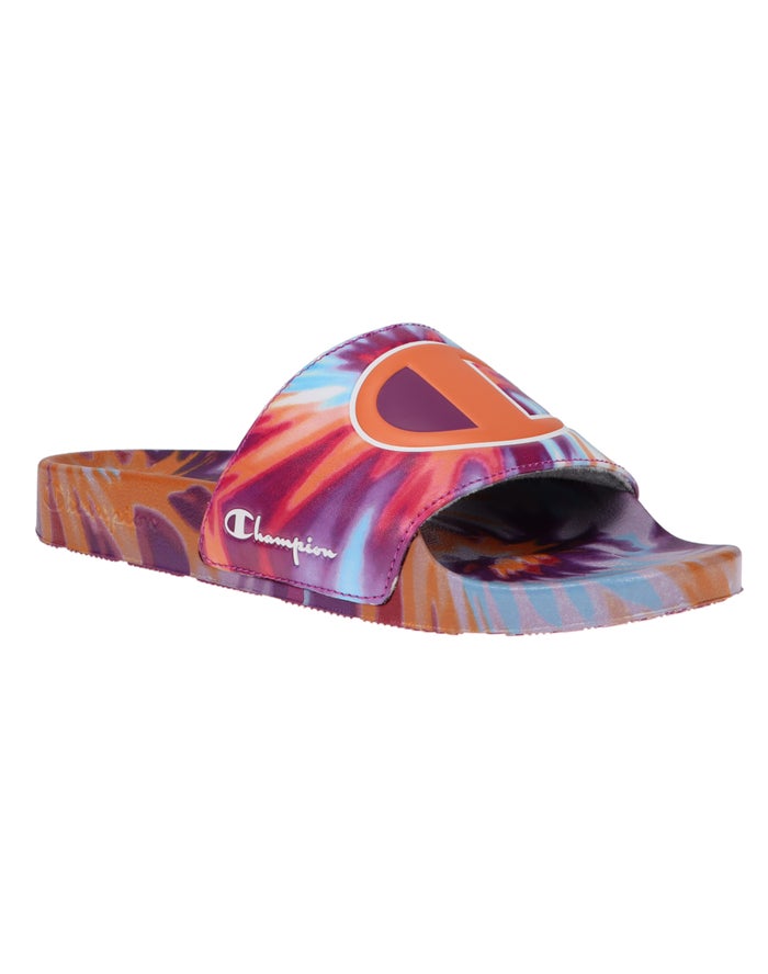 Champion Dame Badesandaler Flerfarvede - Tie Dye - Danmark DYU-469357